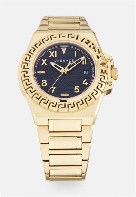 versace gold uhr|Versace greca watch.